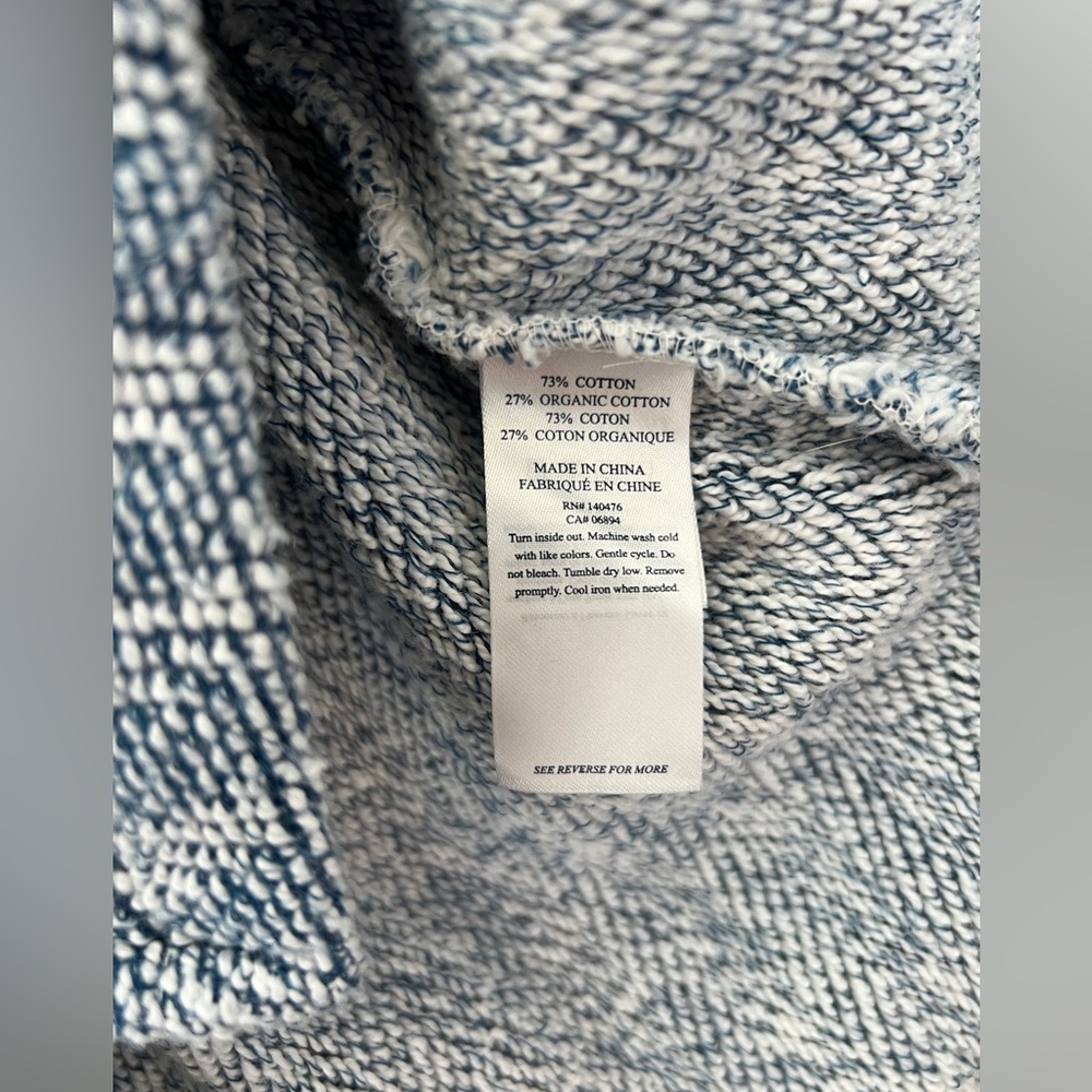 Faherty Light Blue Cozy Hoodie Pullover - Picture 5 of 8